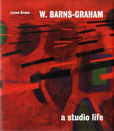 Book cover with detail of red abstract painting and title top and bottom right