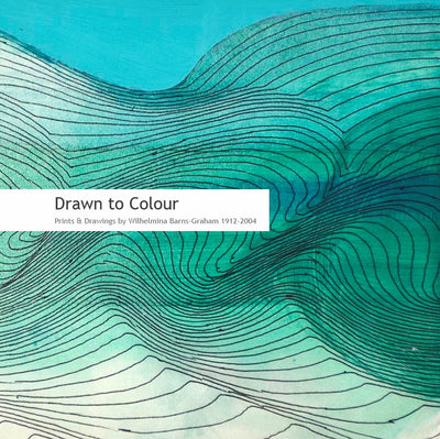 A book cover with a detail from a line drawing of undulating lines on a blue-green background and title centre left