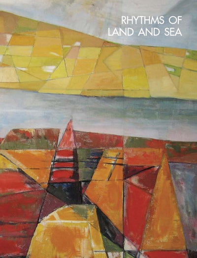 A book cover with a image detail of an abstract painting of land and sea with titles top right